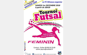 TELETHON 2018 : Tournoi Futsal Feminin